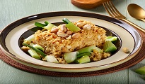 Crumble de poisson au gingembre