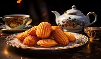 Madeleines aux fruits rouges